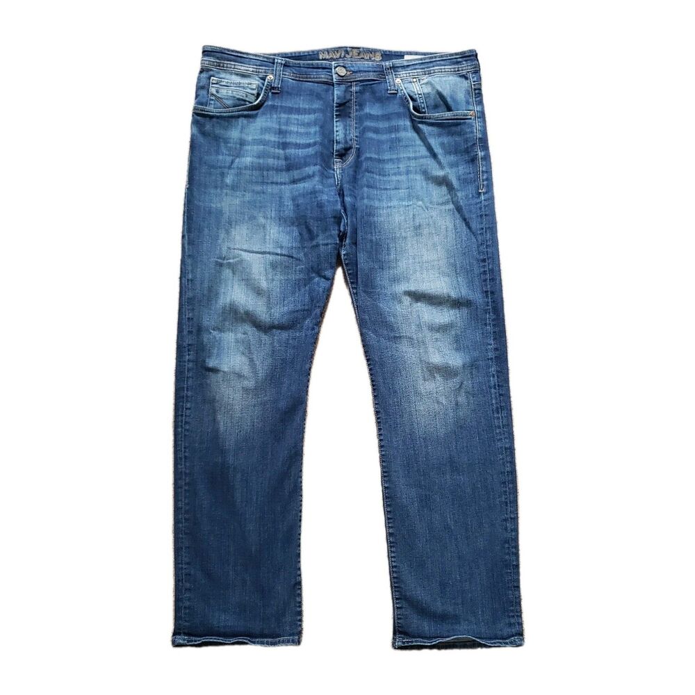 Mavi Jeans MATT Relaxed Straight Leg Sz 38x32(FITS 41X32) Mens Blue Medium Wash
